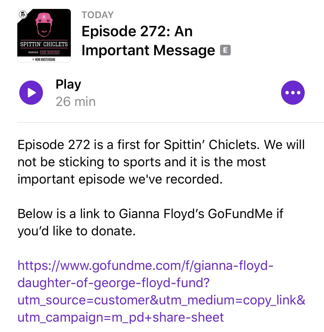 spittinchiclets's tweet photo. This week’s episode is now live. 

A different episode but an important message. 

https://t.co/G6Iit3v3lK https://t.co/gEJTboSQmJ