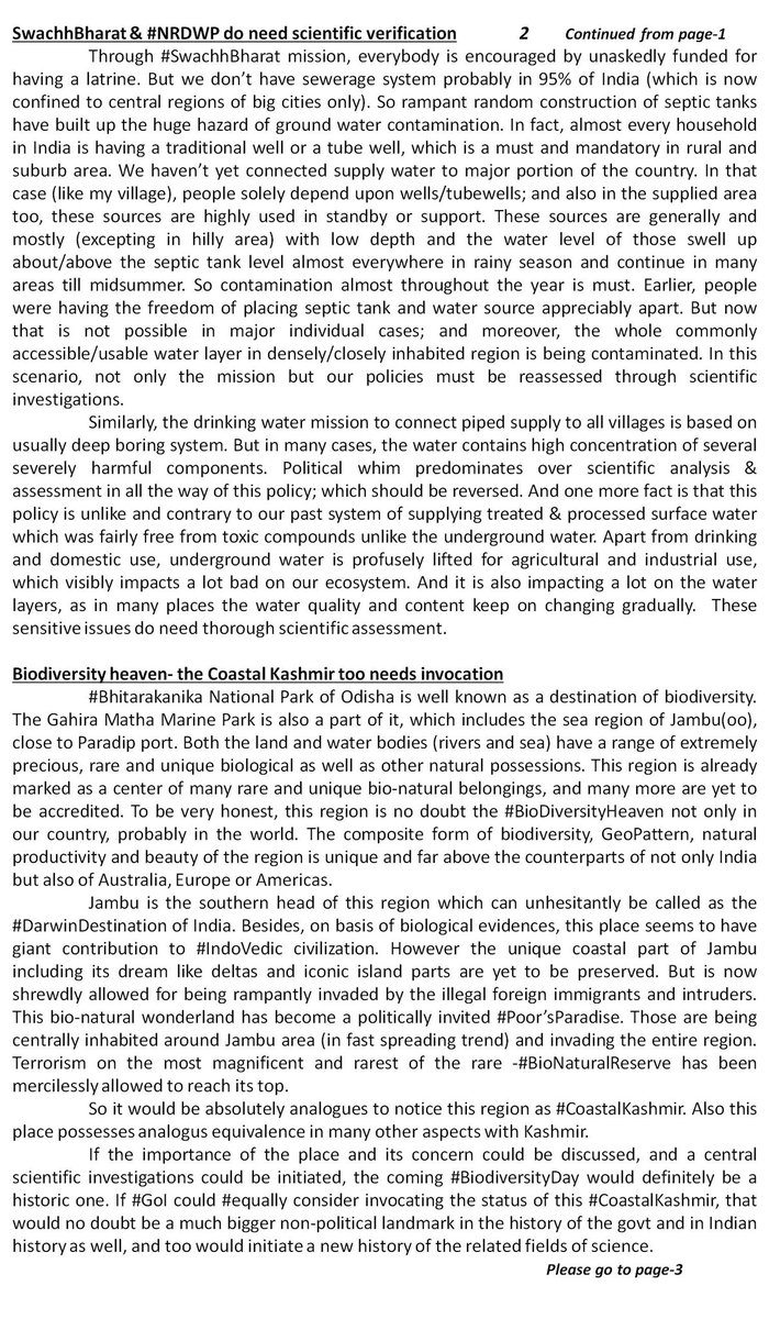 pranabsabitru's tweet photo. @narendramodi Scientific rebuttals cum requests in response to #MannKiBaat national vision:
1. Biodiversity heaven- the #CoastalKashmir too needs invocation, 
2. #Purvodaya be shined with rerising Sun-of-the-East. https://t.co/LWR9acY4Ou