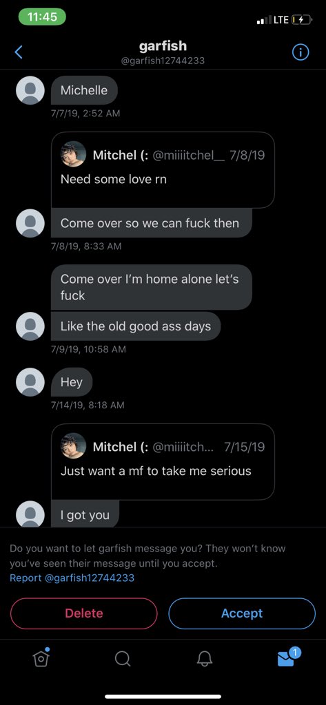 miiiitchel__'s tweet image. It’s time for my voice to be heard. Many people still fw him even though they know what he has done to me. He has physically sexually mentally abused me. From twisting my fingers to dragging me by the hair or punching or choking me. And when I tried to speak up NO ONE BELIEVED ME