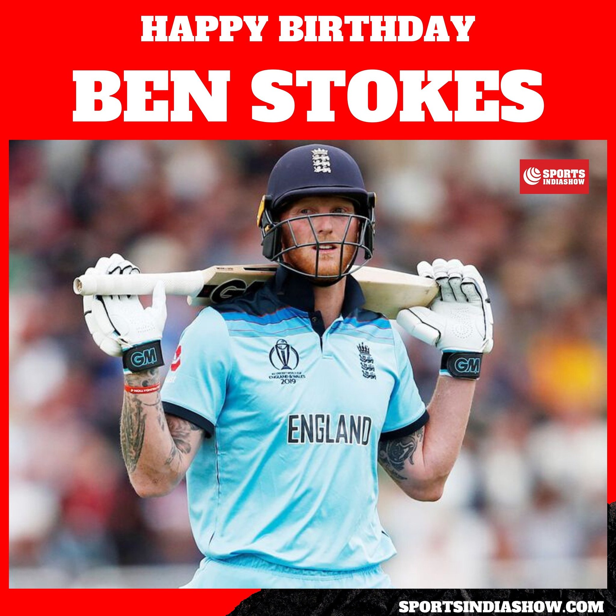 Wishing England Cricket star Ben Stokes ( a very Happy Birthday!   