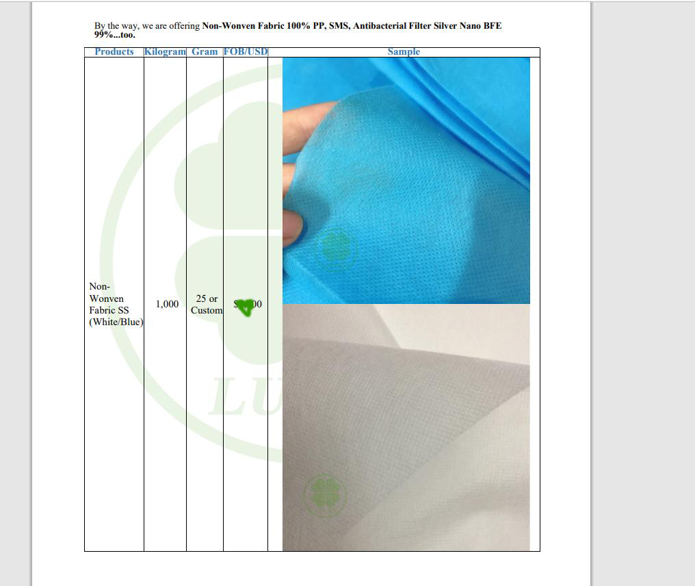 This is Quotation to Company in #Japan.

Sale.lucky.coltd@gmail.com
khautrangkhangkhuan.com

#exports #metarialsfacemask #ppnonwovenfabric #nonwovenfabric #nonwoven #fabric #meltblownfilter #meltblownnonwoven #meltblownnonwovenfabric #facemask #mask #metarials #hopitals #garment