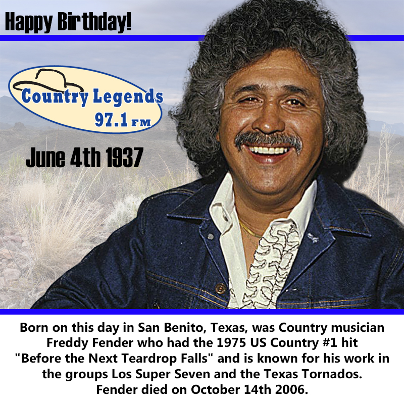 Happy Birthday Freddy Fender! 