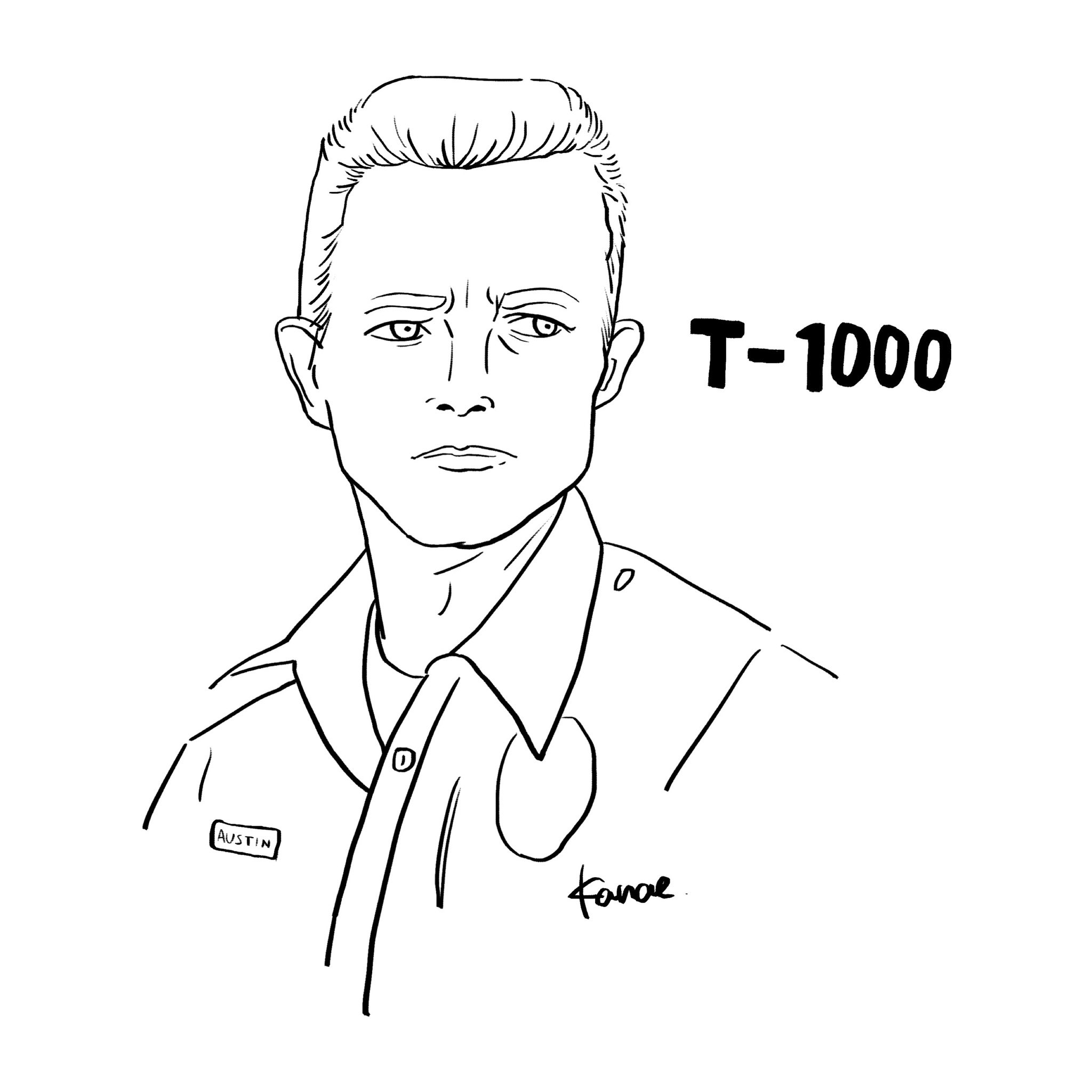 Kanae V Twitter ターミネーター2シリーズ 走り方独特な悪役t 1000 イラスト デザイン ドローイング 手描き イラスト作成 オリジナル 絵描きさんと繋がりたい イラスト好きな人と繋がりたい イラストレーター イラストレーション Illustration Illust