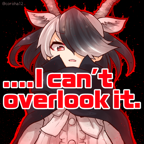 「ブラックバック  
みすごせないときに投げつけてください=͟͟͞͞? 
 
#け」|ころはのイラスト