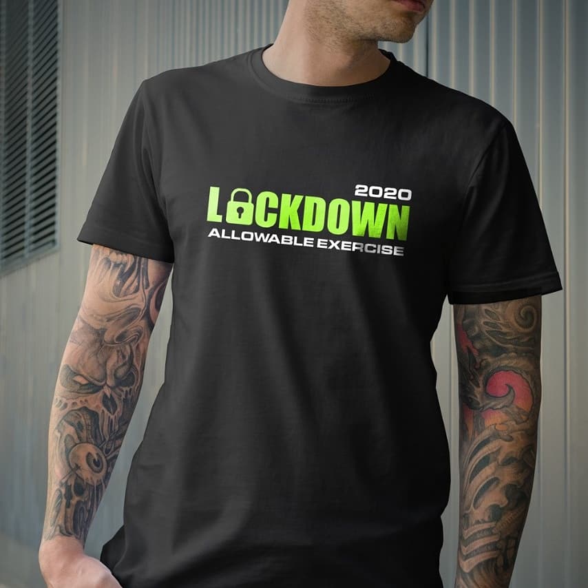 aweeku's tweet photo. Lockdown Tshirt 130K, custom desain https://t.co/xJvX0SRAan