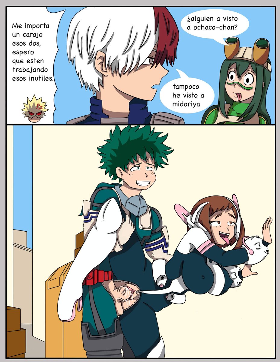 Momentos before the héroes fight #izuocha #dekuraka #UrarakaOchako #BokuNoH...