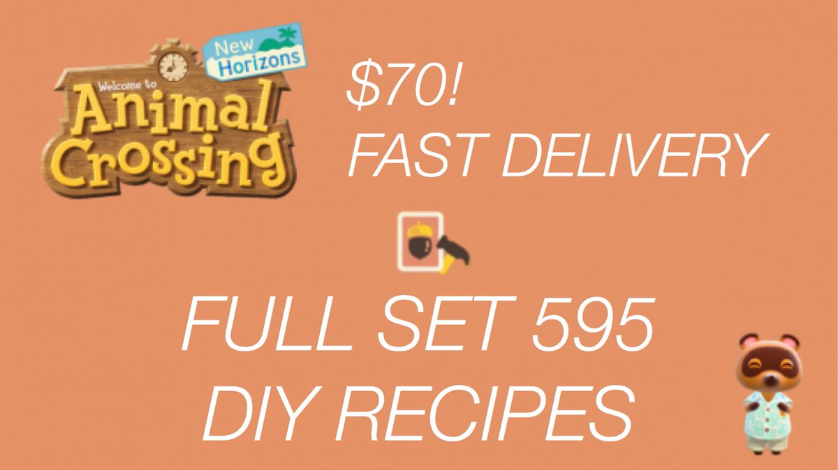 ddokisales's tweet photo. 𝕕𝕕𝕠𝕜𝕚’𝕤 𝕤𝕙𝕠𝕡

♡ new item! full set of 595 diy recipes ♡

only for only $70!＾Ｏ＾☆♪
drop off at your island you DO NOT have to do any traveling. 

dm me for info!
#AnimalCrossing       #AnimalCrossingNewHorizons       #ACNH  #acnhtrades #dodocode #acnhvillager https://t.co/ixNVbFutnn