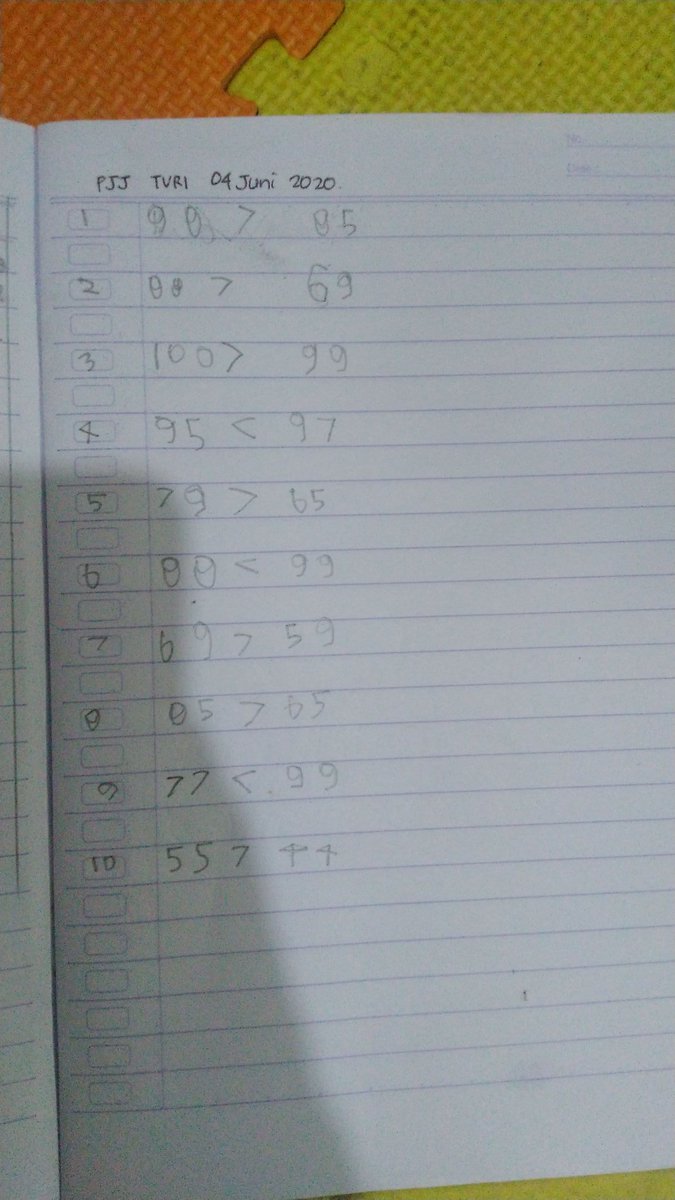 Akhirnya gurunya mengganti soalnya..karena pjj TVRI hari ini bilangan pecahan ga sesuai dengan materi yg berjalan d kelas 1 SD.. pak <a href="/Nadiem_Makarim/">Nadiem Makarim</a> @Itjen_Kemdikbud..