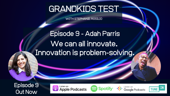 StephRosilio's tweet photo. “Innovation is problem solving”, if this is true, then we can all be innovators”. Futurist @AdahParris calls out to all of us to re-shape culture for the better. Tune into E9 of the Grandkids Test podcast. https://t.co/KDBl147i4A
#innovation#leadership#covid19#inspiration https://t.co/NabFCjP6hf
