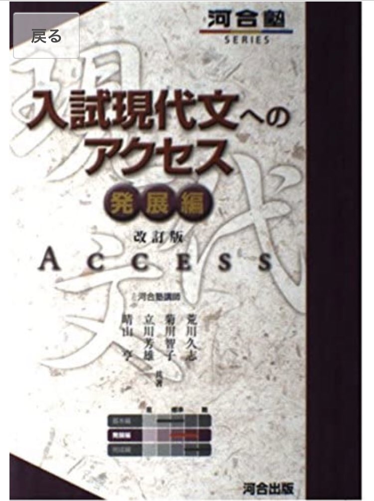 蓮 大学受験現代文の参考書でオススメなのはこの4つ 入試現代文のアクセス 王道 基礎固めに最適 入試精選問題集 難しいが解説が超丁寧 キーワード読解 難解な用語をカバーできる 現代文読解力の開発講座 優しい言葉で丁寧な解説 かなり