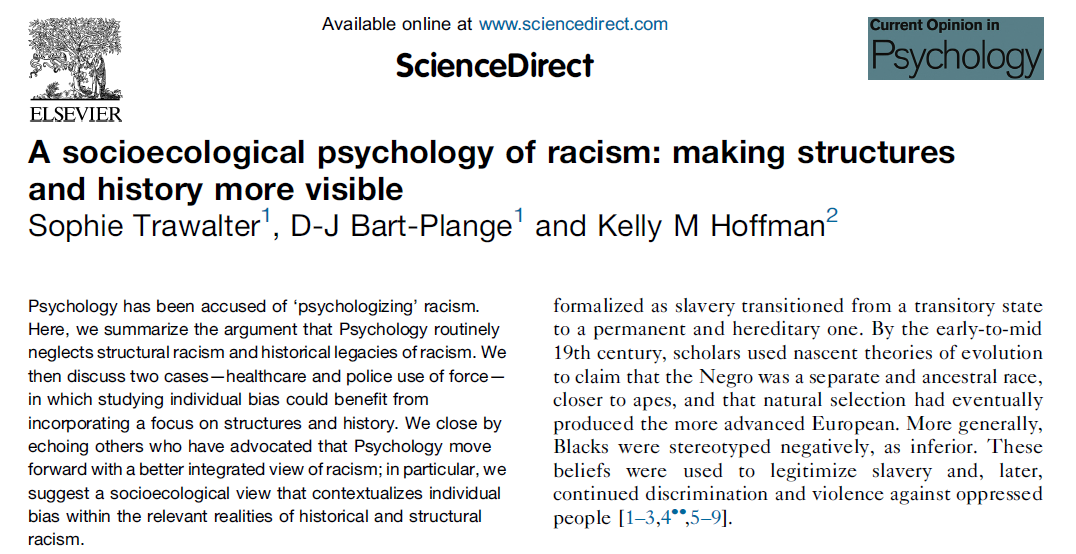 RubinPsyc's tweet image. "Increasing community members’ trust in police may require more than behavioral change among officers; it will likely require a reconciliation process for contending with a history of abuses."

doi.org/10.1016/j.cops…