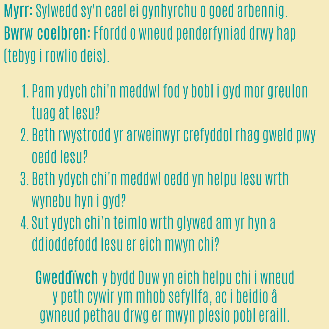 Gwneud Marc 53 – Y Brenin ar Groes

Marc 15:16-32

llwybrau.org/gwneud-marc-53