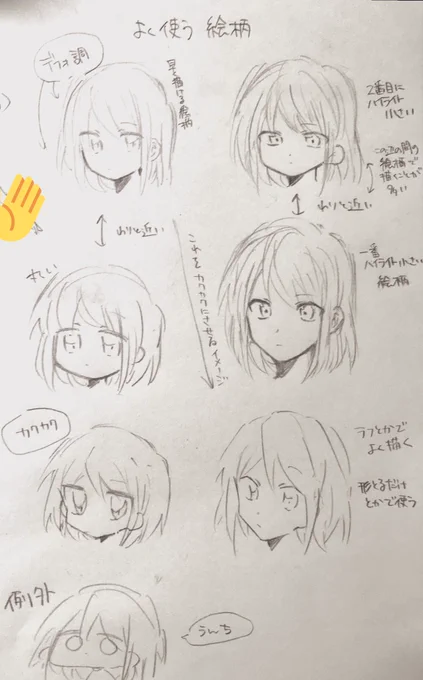 よく使う絵柄まとめてみた
主観でまとめたから自分以外に伝わらない気がする… 