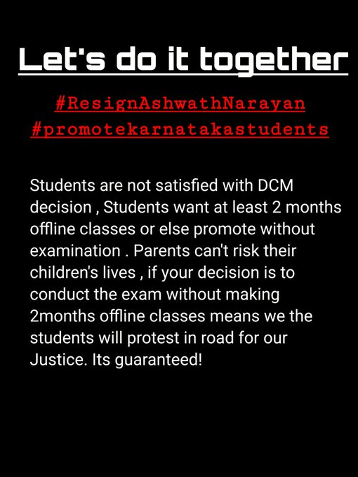 KRiteshShetty1's tweet photo. #ResignAshwathNarayan #Promtestudentssavefuture #promotedegreestudents #promoteVTUstudents #promotekarnatakastudents @bsyeddyurappa @drashwathcn. Sir don't play with degree students future.Every student and their parents are proof for what level of education is provided. https://t.co/kNcjoX7UK2