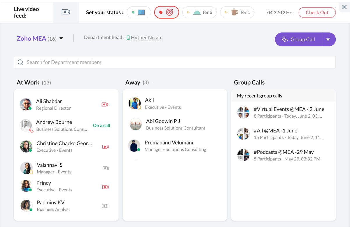 ZohoMENA's tweet image. We are loving the new Remote Work of Cliq  😃

Share your favourite remote scene below! Here&apos;s ours.

#remotework #ZohoCliq