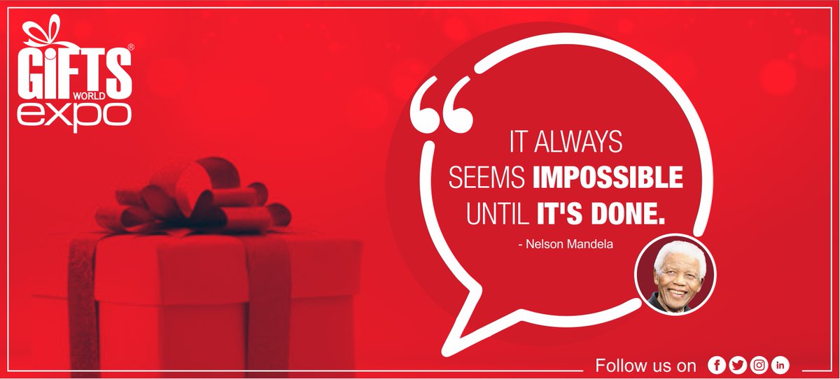 giftsworldexpo's tweet photo. It’s Time to Get Inspired Together with the Inspirational Quote of the Day!
#motivationalquotes #dailyinspired #NelsonMandela #ThursdayThoughts #thursdaymorning #thursdayvibes https://t.co/iniwaY2Kou
