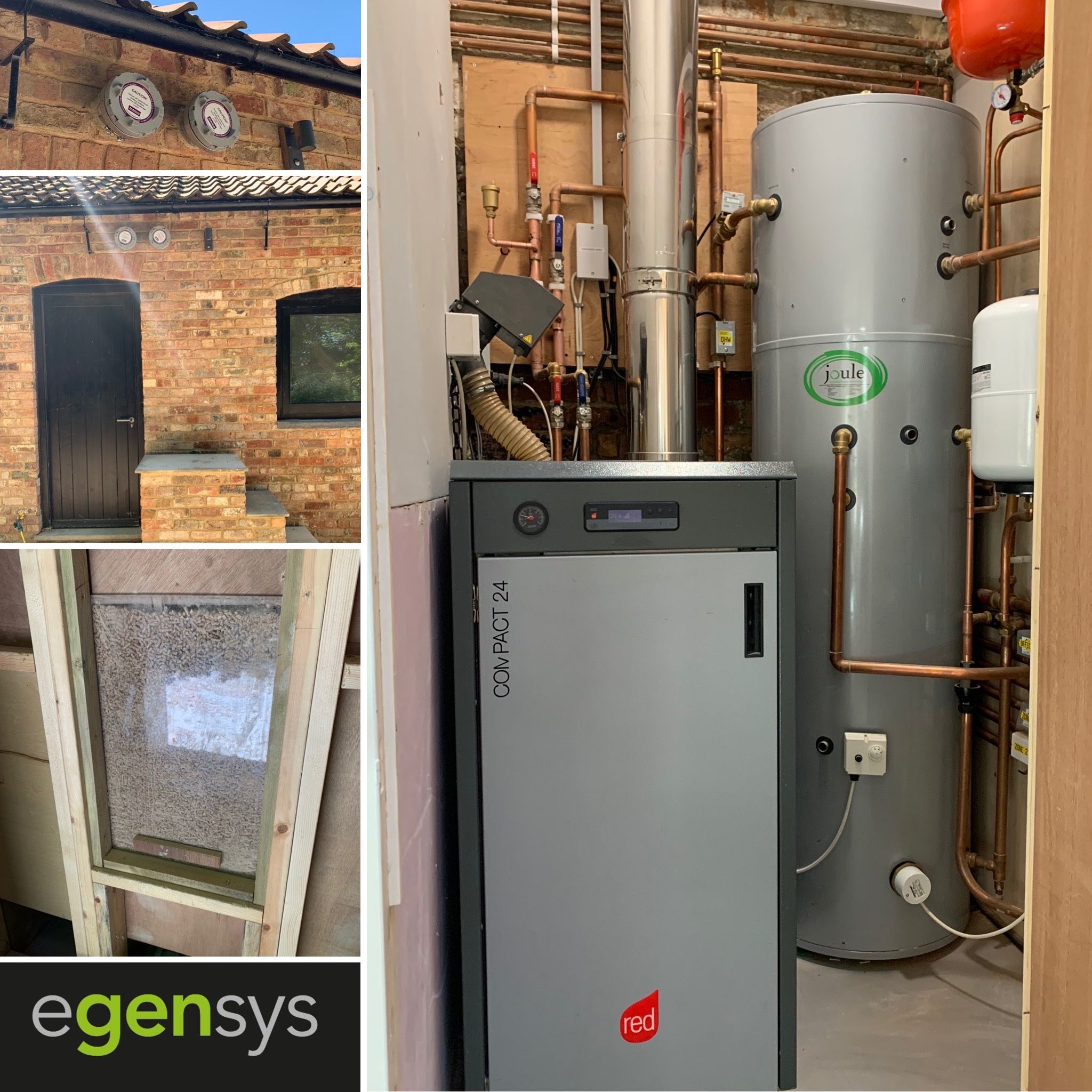 egensys on X: MCZ Compact 24 Biomass wood pellet boiler installed with a  300L buffer cylinder and 4.5 tonne bespoke pellet hopper. This system  supplies two new holiday lets and an office