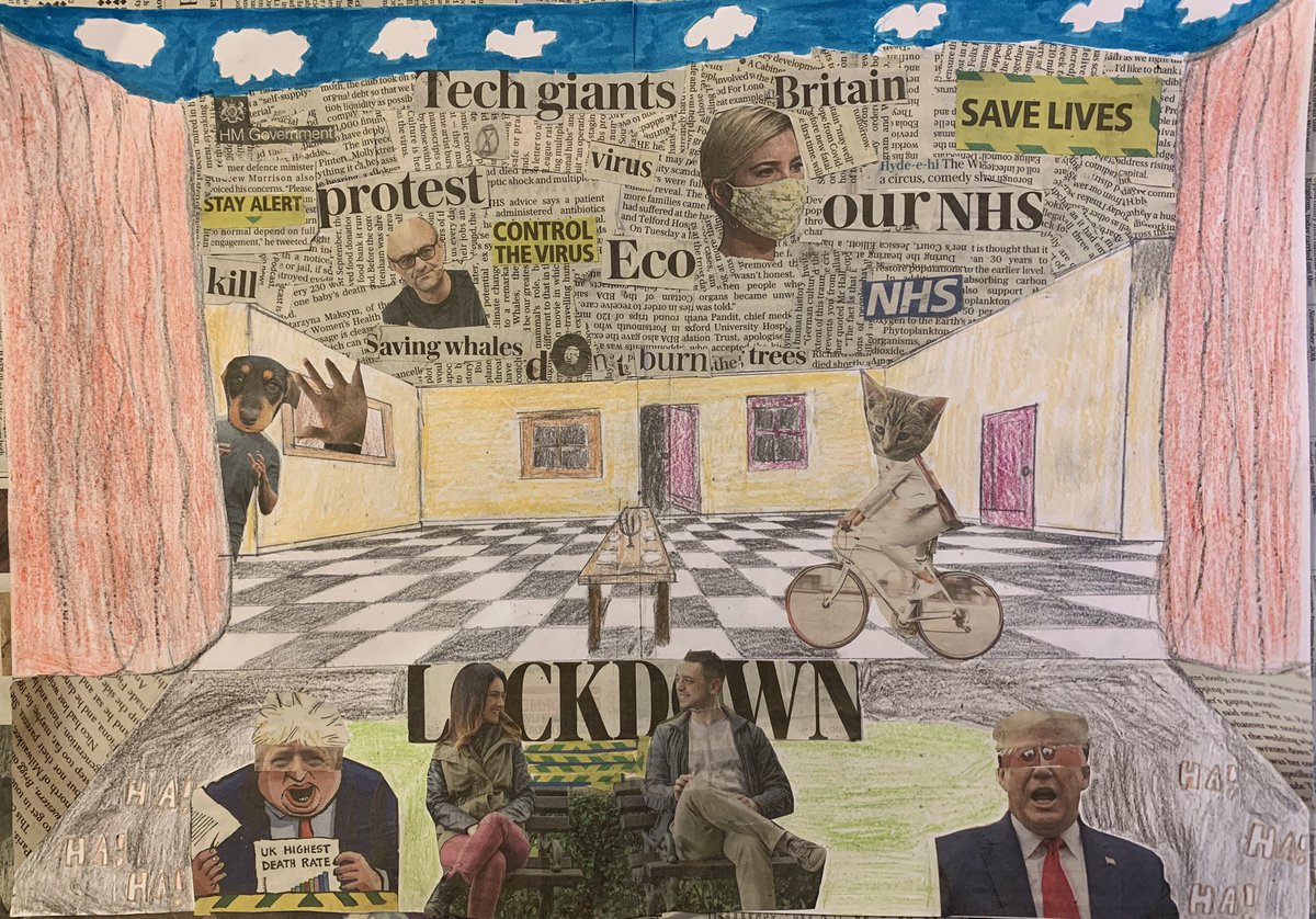 DrJennyVaughan's tweet photo. My son Jonno’s summary of the current crisis & how our leaders are reacting to it. #TheInvisibleEnemy tests us all. Trumps blind to the disaster but we must all #StayAlert. #BlueSkies are overhead though so #keepuphope. Please RT! https://t.co/yAzCuzJ4lj