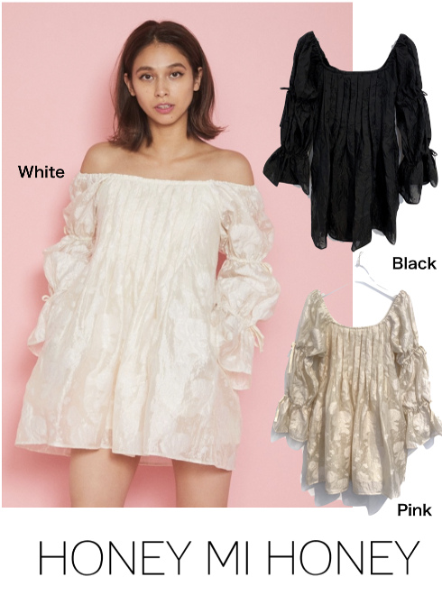 Hearty Select Honey Mi Honey 秋予約解禁 本日まで 12 Off ポイント15倍 Sheer Jacquard Tunic 21 450円 T Co Qllzn6q5gk 入荷時期 7月中旬 8月中旬 ジャガードオーガンジー素材のチュニックワンピ Honey Mi Honey予約商品