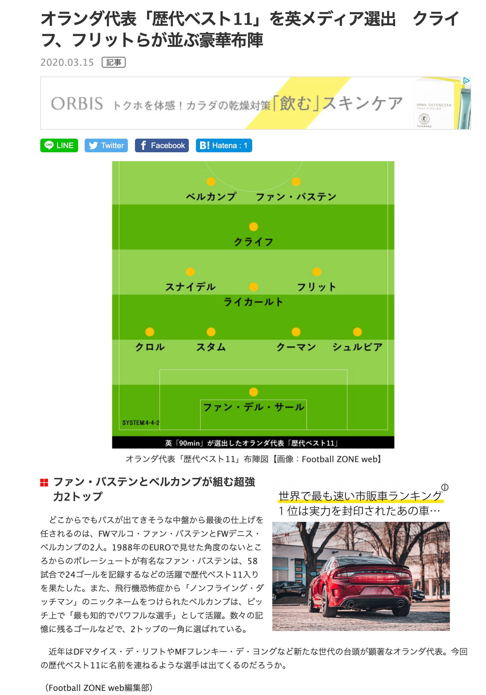 Twitter 上的 ボランチ ウイイレアプリ攻略サイト なるほど オランダ歴代ベスト11ってことは 何も考えずに このトップ3枚でいいってことね あ クライフがおらん T Co Nqarwjixcx Twitter