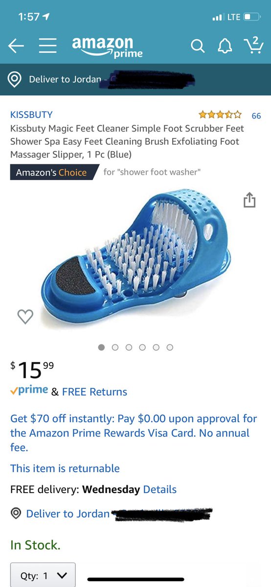 JTJ9595's tweet photo. @ThePodPMI @ToneDigz since you’ve been on record saying you only wash your feet once a week...here an item that’ll change your life https://t.co/HNBmrfkK70