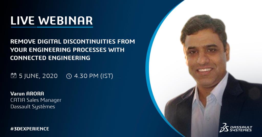 3DSIndia's tweet image. #ConnectedEngineering ensures that your information is complete, available &amp;amp; usable for your business needs. Join Varun ARORA as he shares insights on how connected engineering helps engineers manage &amp;amp; visualize designs from any device anytime go.3ds.com/maS

@3DSCATIA