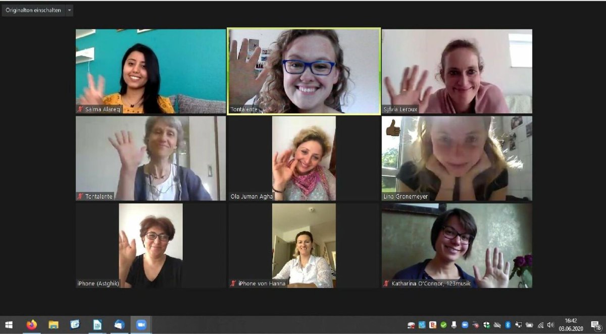 In einem digitalen Fachaustausch 'Mama macht Musik' traf sich am 3.6. ein Großteil der Akteure. Das Projekt fand im Verlauf des Großprojektes 'Musik und Vielfalt' in den letzten drei Jahren in sechs Familienzentren statt. Details unter tontalente.de