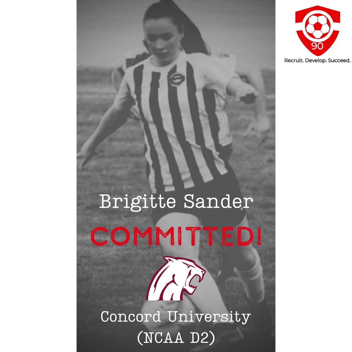 upper90APAC's tweet photo. She's a Mountain Lion!
Congratulations to our client Brigitte Sander on her commitment to Concord University in the Mountain East Conference (NCAA D2)! @CU_WomensSoccer https://t.co/7rs61S9RdK