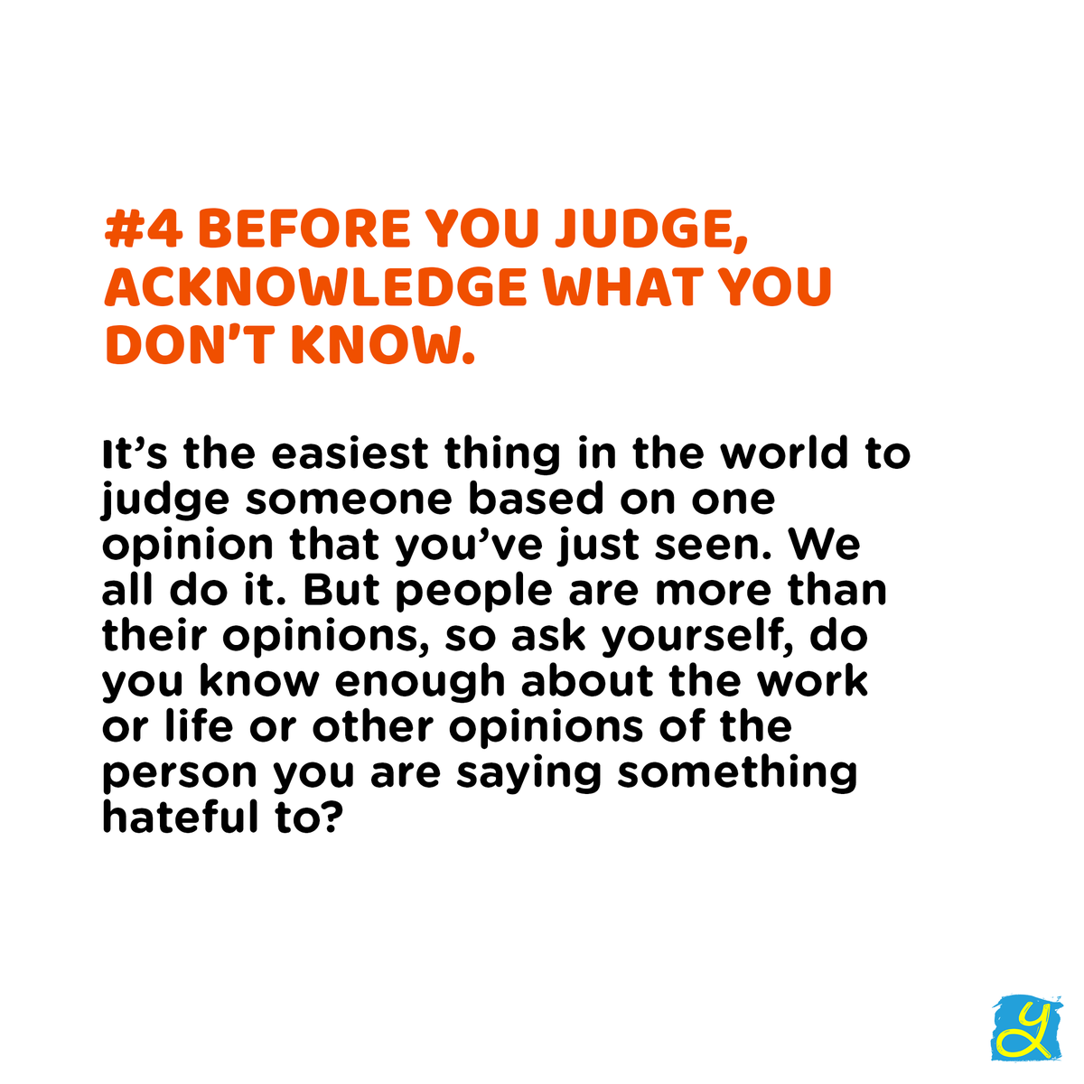weareyuvaa's tweet photo. Here's how you can make your online presence less hateful and more humane♥ (2/3)
#Yuvaa #WeTheStories #WeAreYuvaa #onlinehate #hatecomments #internettrolling #stoptheonlinehate #StopTheHate https://t.co/sKgX8omNG9