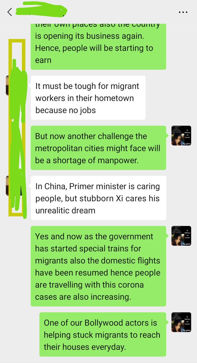 somoshree19's tweet photo. An example of a furious, angry and troubled citizen of China.
Shared a part our chat, check the screenshots.
#Exclusive
#chinesechat
#exclusivenews
#angrycitizens
#angrychina
#news https://t.co/SbPLBBMSse