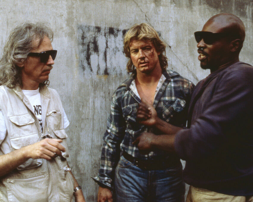 Happy Birthday KEITH DAVID, seen here on the set of They Live with JOHN CARPENTER and ROWDY RODDY PIPER. 