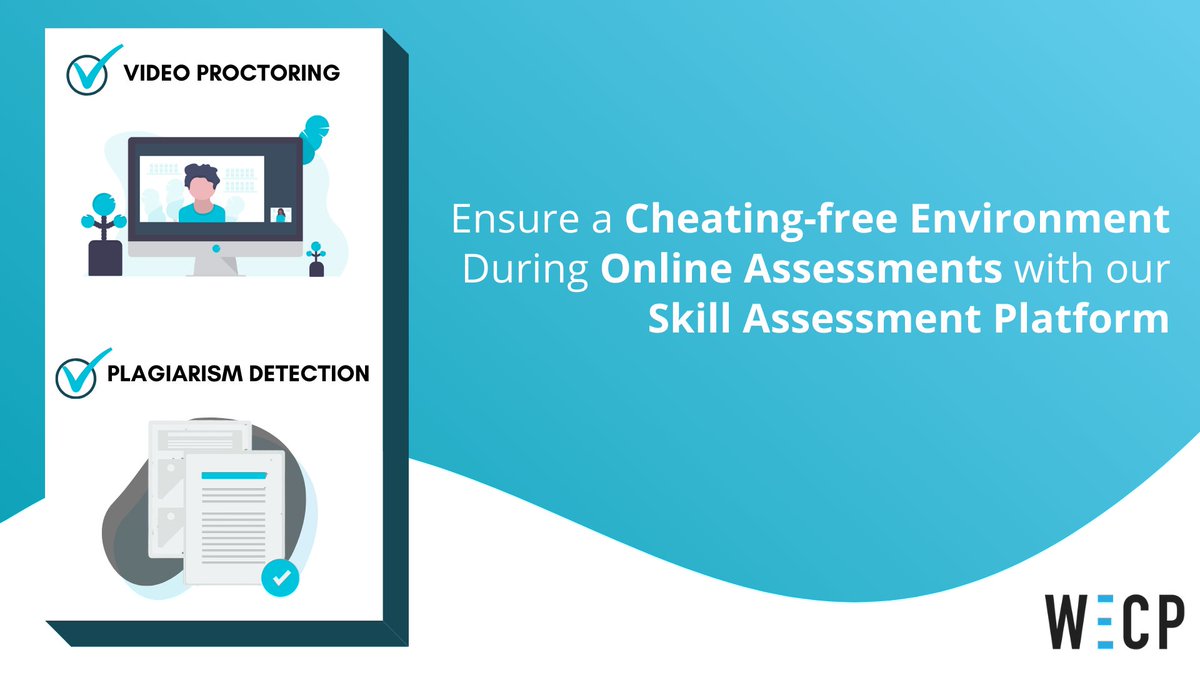 wcreateproblems's tweet photo. Prevent candidates from using unethical means during virtual assessments with our Skill Assessment Platform that comes with #VideoProctoring, #PlagiarismDetection &amp; #CodePlayback.
Know more at https://t.co/tA6kVQ4Bo6
#SkillAssessment #VirtualHiringMadeEasy #Recruiters #Hiring #HR https://t.co/yoBhxs7zr6