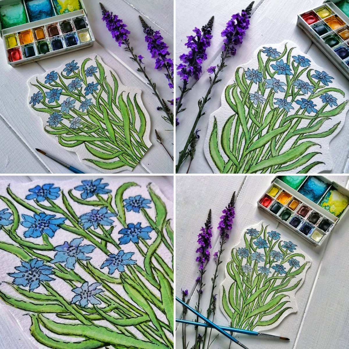 __isobel__'s tweet photo. 🌿🌺💐June posies💐🌺🌿
#Drawn @UKMUJI pencils, #painted @winsorandnewton #watercolours with @craftamo brushes on @DalerRowney paper with @mpuni_official fine liners. #floralillustration #floraldesign #draw #sketchoftheday #sketch #art   #artoftheday #illustrator #illustration https://t.co/XKcU390liy