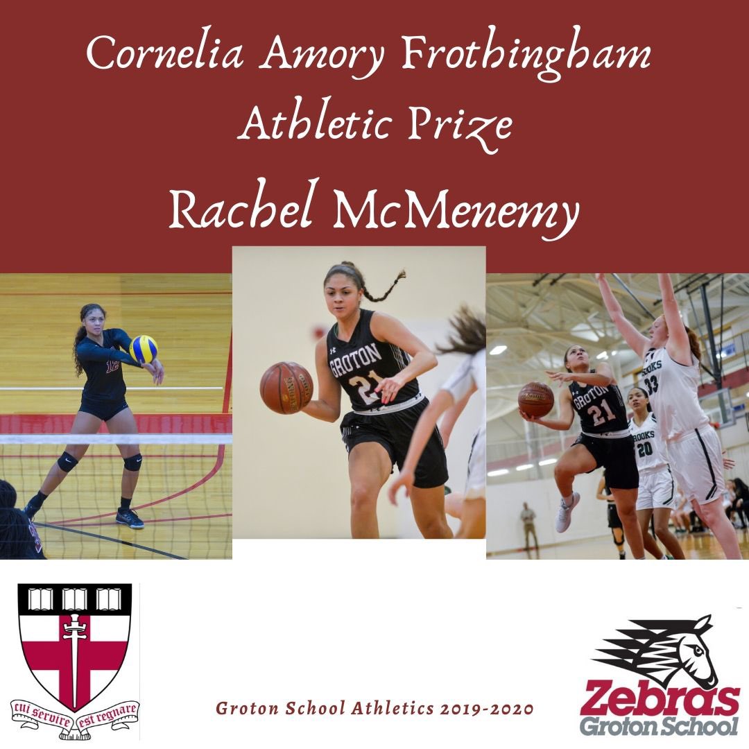 Congratulations to Rachel McMenemy, 2020 Frothingham Athletic Prize Winner!!! <a href="/GrotonGBBall/">Groton School Girls Varsity Basketball</a>