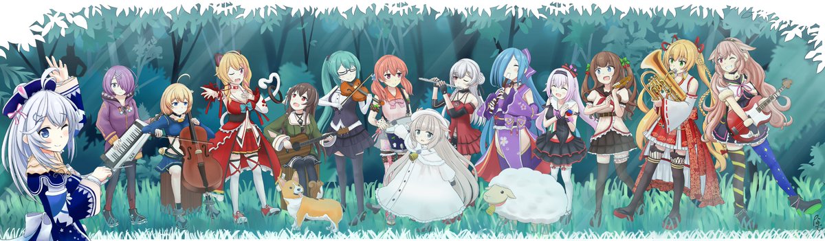「森の音楽隊 」|なっとのイラスト