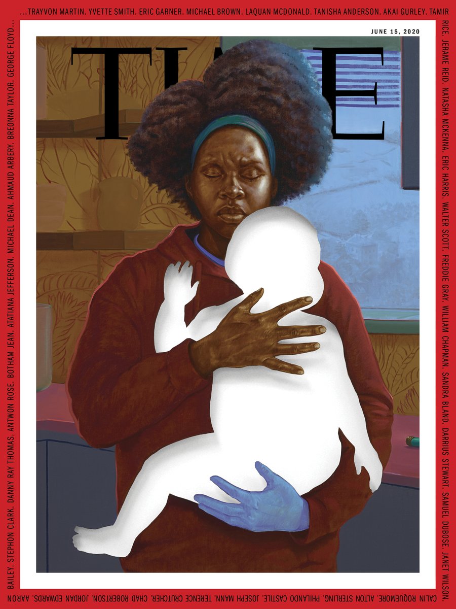 dwpine's tweet photo. This week's cover by American artist Titus Kaphar, who literally cut out the canvas to show a mother's loss. Read Kaphar's powerfully written work we published with the cover. https://t.co/SK3VZnDErG and @aaltman82 cover story https://t.co/okMD8zGPL2 https://t.co/lEXlxCrGVP
