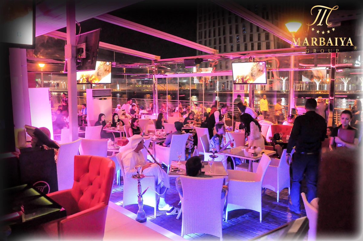 shisha_advisors's tweet photo. If you want #amazing #food as well as #greatshisha, head to Marbaiya #Restaurant &amp; #Cafe by the #GrosvenorHotel on #Dubai #MarinaWalk. There’s usually a lively #atmosphere (it’s open 24 hours!) and it’s poplar with large #groups, also hosts #karaoke on #Mondays and #Fridays. https://t.co/PIO5g81sMi