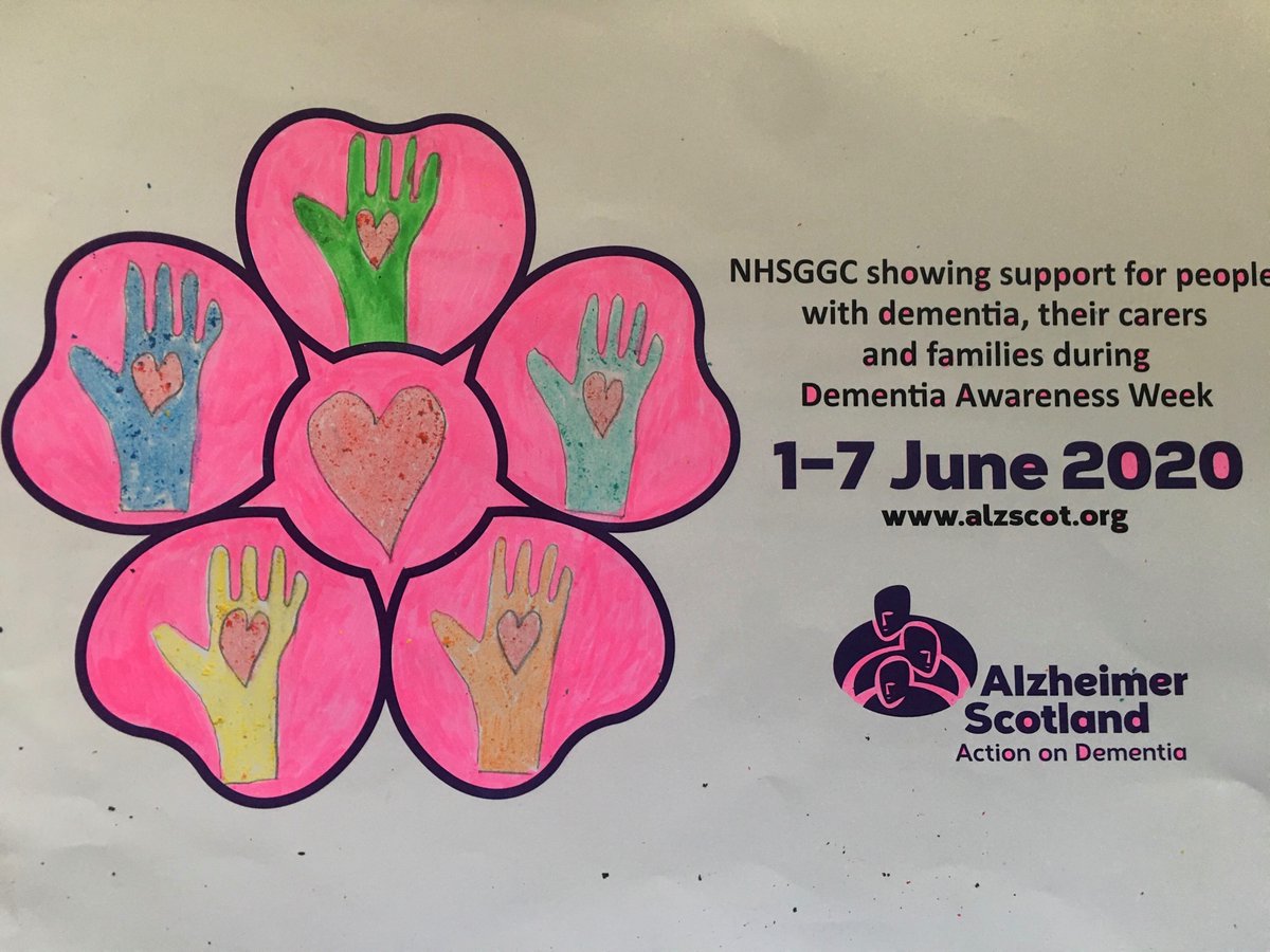 The Institute of Neurological Services is joining with @alzscot to raise awareness for dementia this week. Here are some of the artwork by our Neuro Critical Care colleagues #DementiaAwarenessWeek2020 @NHSGGC