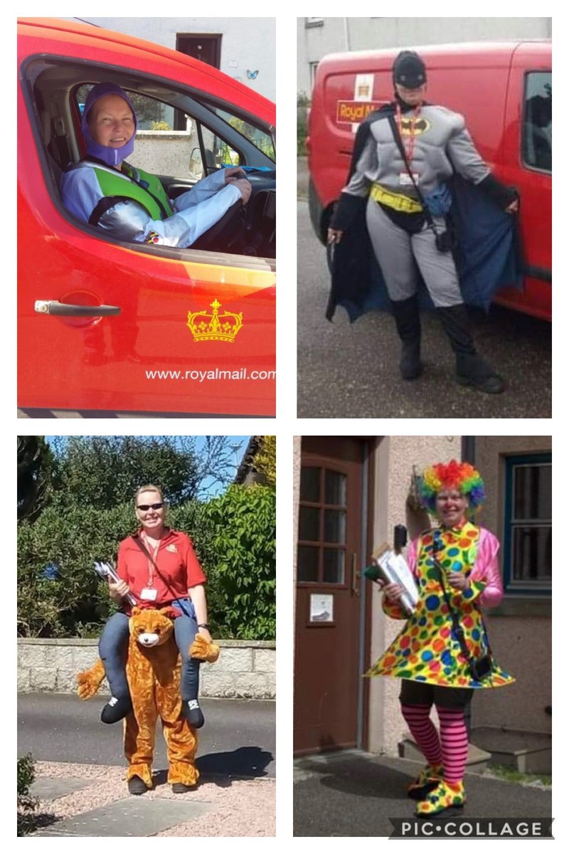 DYWICH's tweet photo. "I noticed a change in a few people on my round, they were beginning to get fed up, struggling with their mental health. They had nothing to smile about,  so I decided to change that"

Amanda @RoyalMail certainly brings fun to her route!

https://t.co/hm3eR5tsVh

#DYWKeyworker https://t.co/5EEuVWrc5e