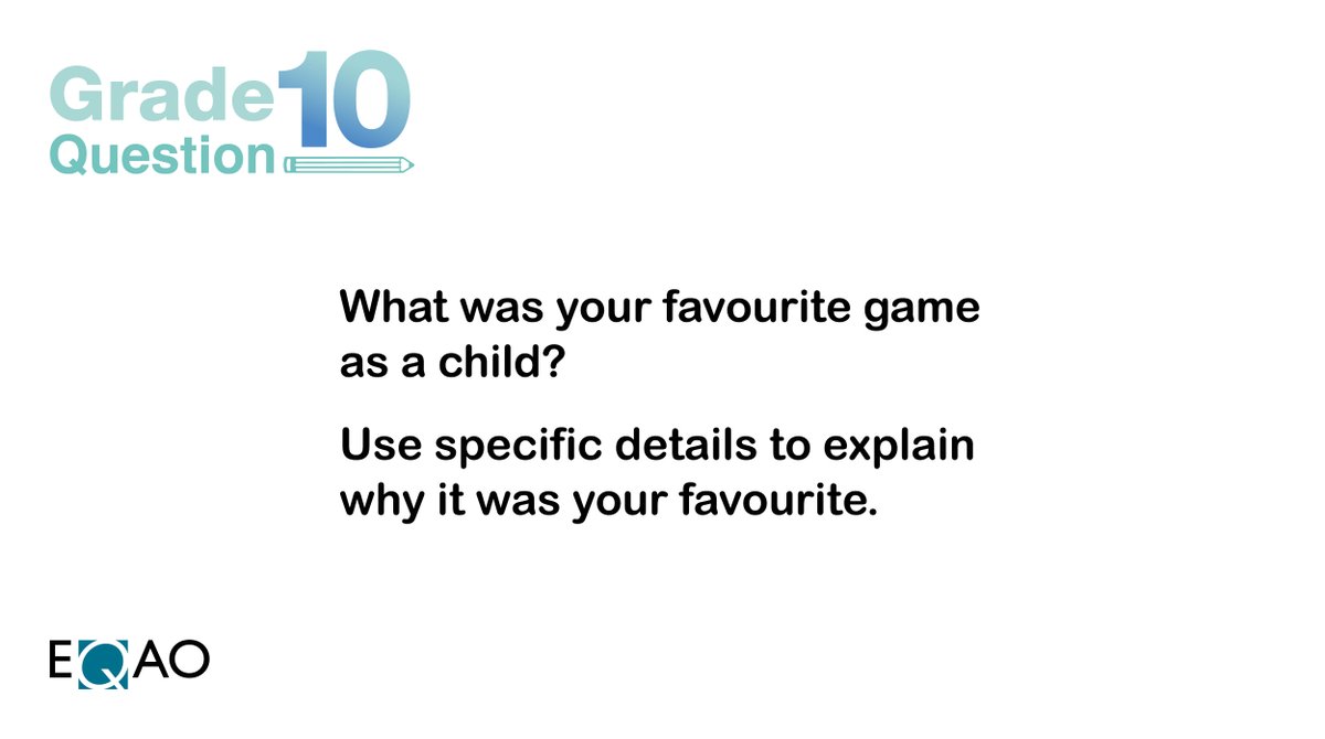 eqao's tweet image. Below is a question from the #OSSLT. 

And here are 10 popular children&apos;s games from around the world!  parents.com/fun/games/educ…

#SupportStudentLearning