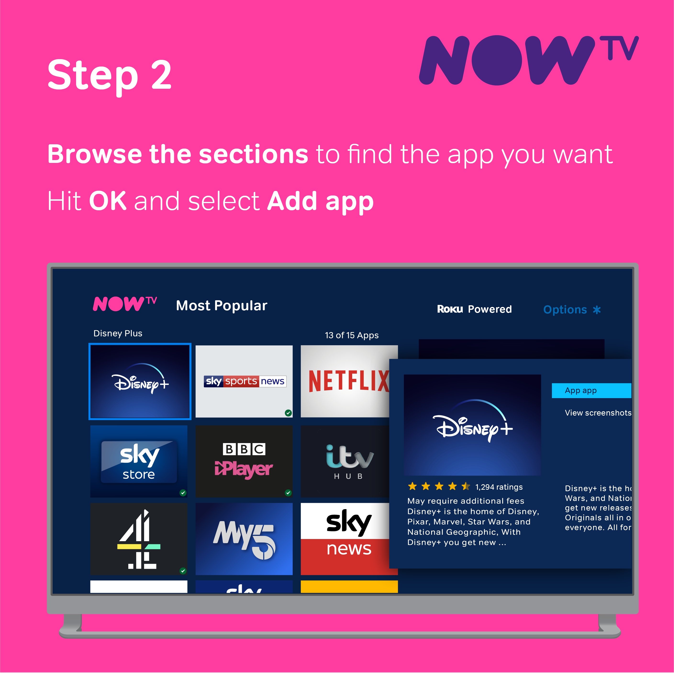 NOW Help Team on X: You can download a variety of apps on your NOW TV Box  or Stick! Just follow the steps in the images below 👇   / X