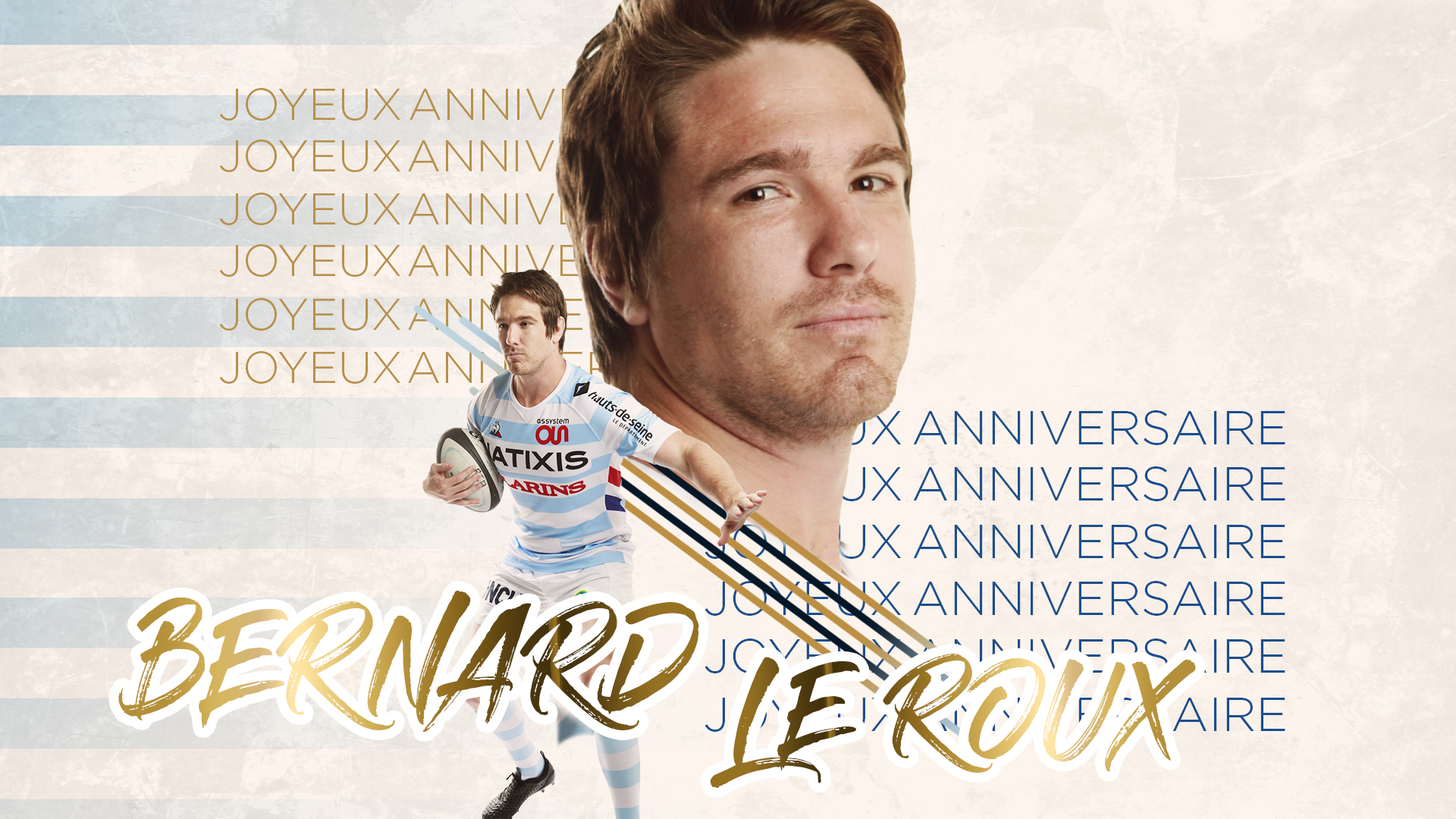 Racing 92 X 3 1 Tres Joyeux Anniversaire Bernard Hbd Racing 92 X 3 1 Tres Joyeux Anniversaire Bernard Hbd