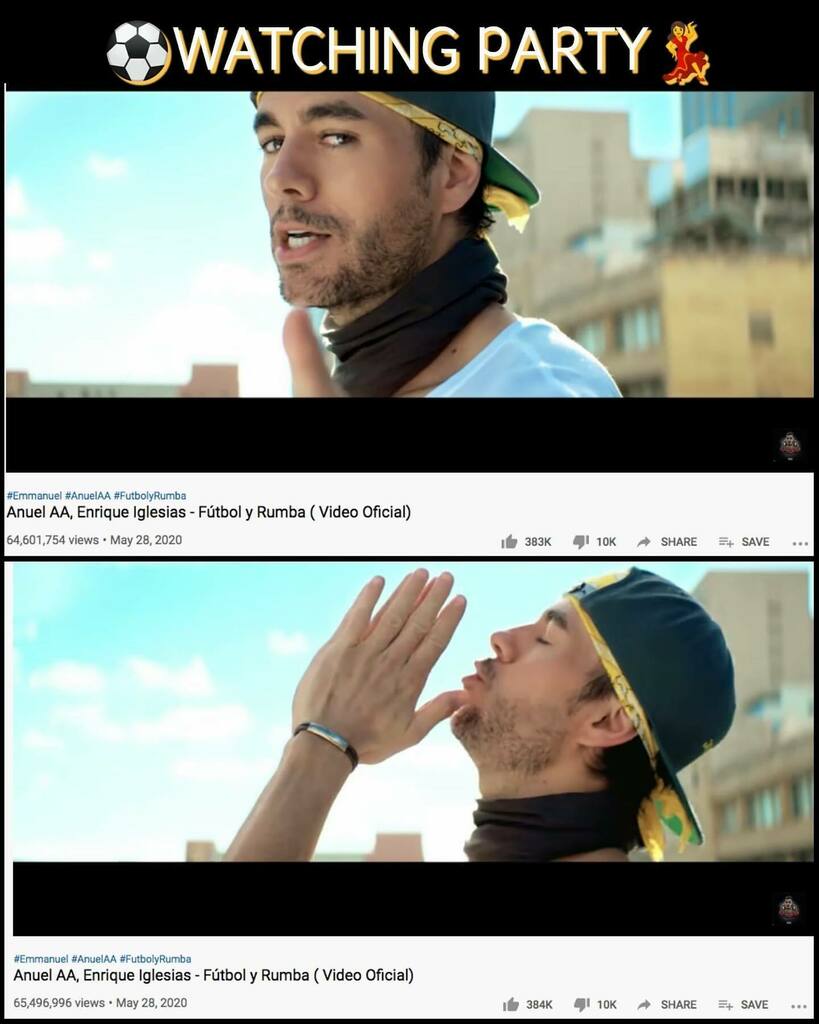 ClubEiMexico's tweet photo. ¡Si ya saben cómo nos ponemos los fans de @enriqueiglesias, para que nos invitan! 😅
Muchas gracias a todos los que fueron partícipes de la #YouTubeParty de #FutbolYRumba en una hora logramos elevar la cifra en poco más de 895 mil vistas en @youtube .
Gracias por la invitac… https://t.co/ddH7LWwnRN