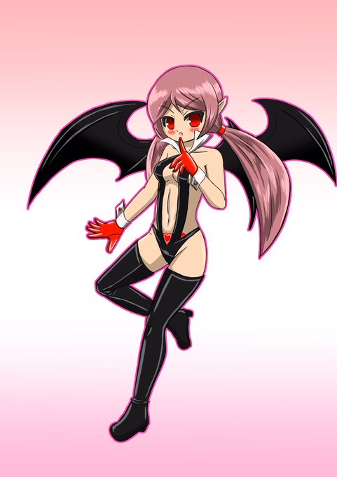 あと前に描いたサキュバス的な娘です!2つ目は催眠、3つ目は洗脳状態です。 