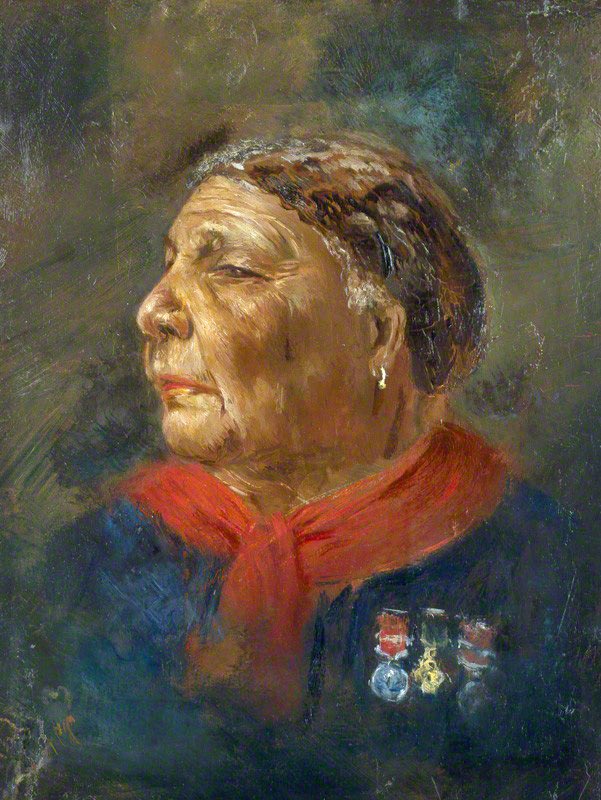 Portrait of Mary Seacole, (c.1869), by Albert Charles Challen (1847–1881).