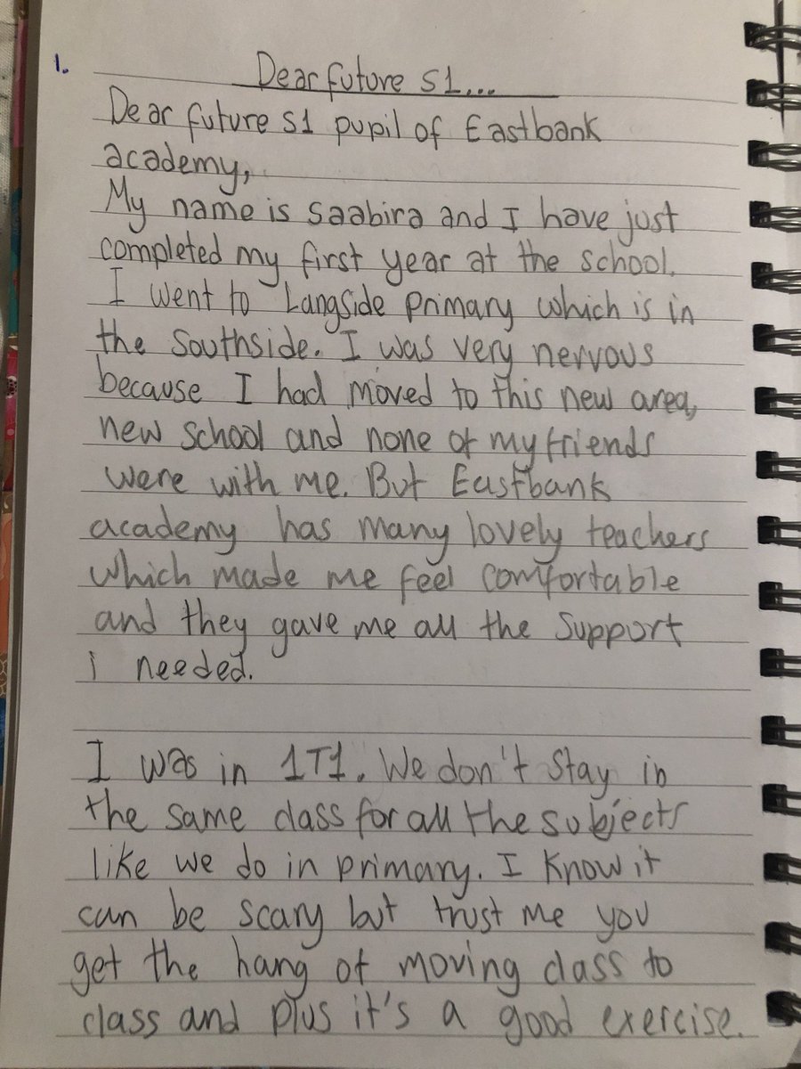 P7Academy's tweet photo. Saabira shares her experience and offers some great advice and practical tips for having a great S1 😀👍⭐️ https://t.co/xeZoz7ktgF
