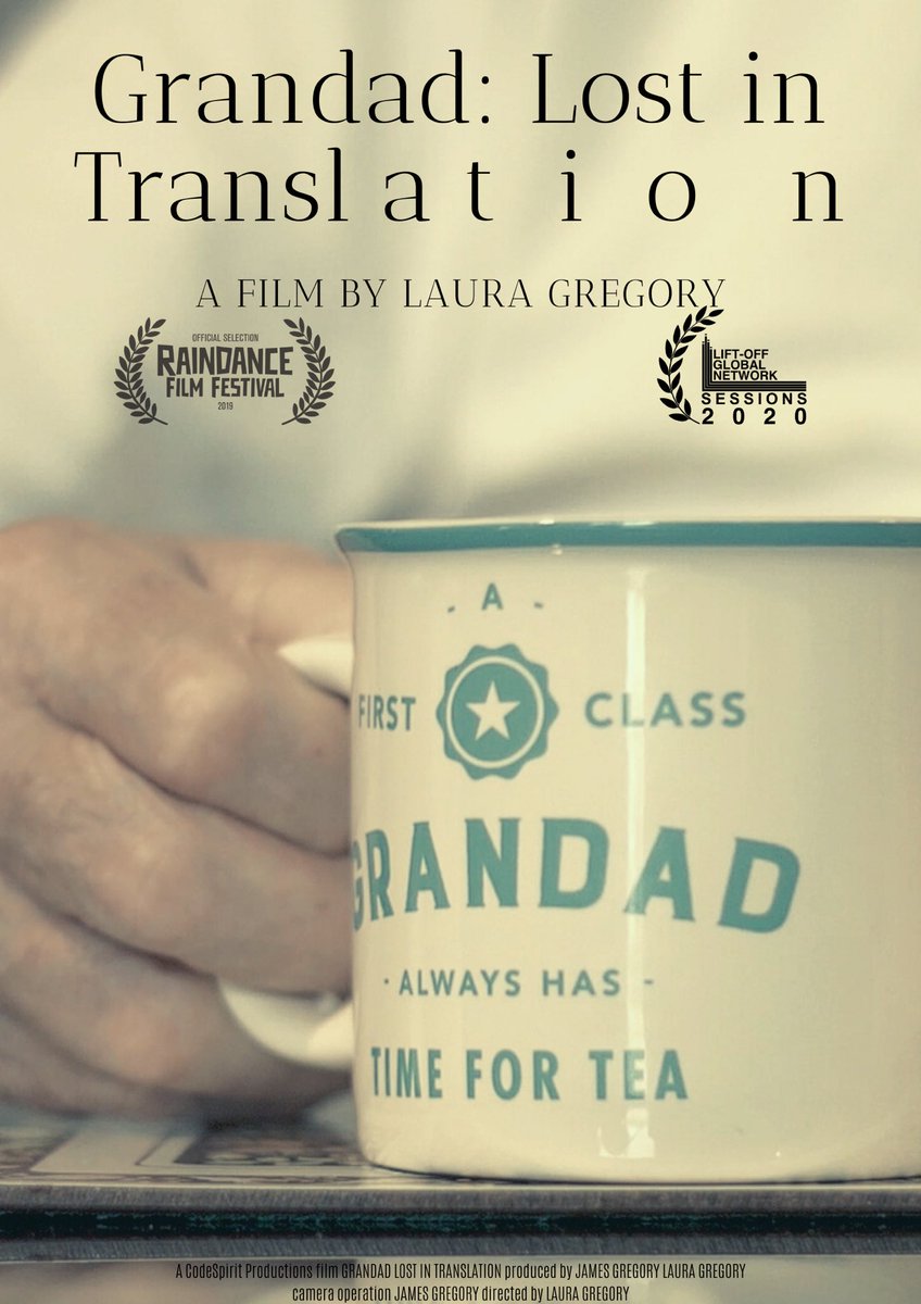 CodespiritP's tweet photo. Very happy to announce that our short documentary ‘Grandad: Lost In Translation’ has been selected for the Watford Short Film Festival! 👏🎬 

@WatfordShortFF https://t.co/DgExX95lwN