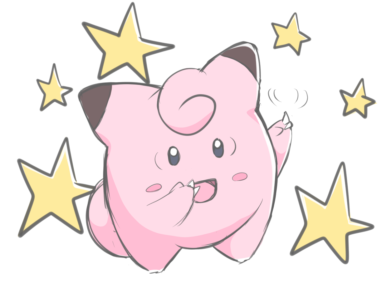 藤色抹茶 今日のポケモン図鑑no 35 ﾋﾟｯﾋﾟ ポケモン ピッピ T Co Ubarajowyr Twitter