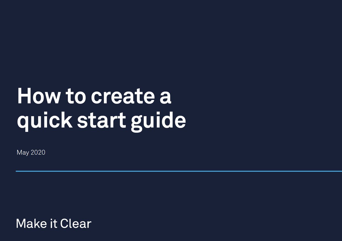 MakeitClear_ldn's tweet photo. Check out our latest 'How to' for #quickstartguides - it includes everything from what they are to how we create them at Make it Clear.
#Userexperience is a key part of the process and if you're interested in learning more, click here to read the #howto: https://t.co/o6QmKZS1tS https://t.co/VXGuW2TUUH