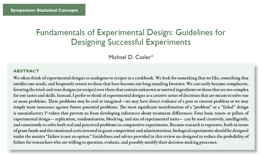 plantsoils's tweet photo. Don't make a mistake. Read this paper about experimental design!
doi:10.2134/agronj2013.0114 @AgronomyJournal 

#science #plantscience #plantnutrition #research #agronomy #knowledge #food #news #PlantAgro https://t.co/mwZtkMAoOS